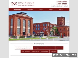 Kancelaria Adwokacka Adwokat Paulina Wolna screen