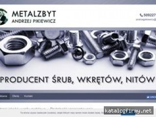 www.metalzbyt-wolanow.pl producent śrub Wolanów screen