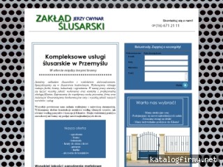 Zakład ślusarski JERZY CWYNAR screen