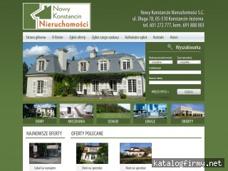 Nowy Konstancin Nieruchomości screen