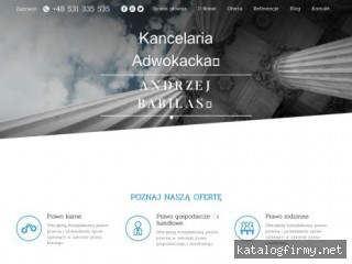 Adwokat Andrzej Babilas Kancelaria Adwokacka screen