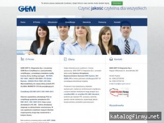 GEM CERT - certyfikacja ISO 9001:2015 screen