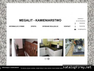 Kamieniarstwo Strzelno - mega-lit.eu screen