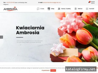Kwiaciarnia online E-ambrosia.pl screen