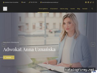 Adwokat Anna Uznańska - Łódź screen