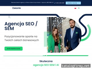 Delante - agencja pozycjonowanie screen