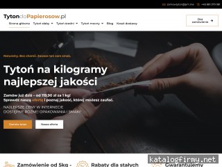 Tytoń do papierosów sklep internetowy screen