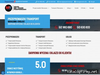 Grupa MR TRANS PRZEPROWADZKI Warszawa screen