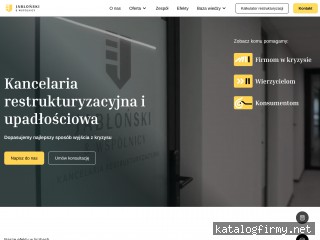 Jabłoński i Wspólnicy Kancelaria Restrukturyzacyjna screen