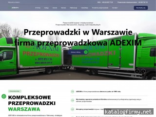 ADEXIM Warszawa – przeprowadzki mieszkań, biur i za granicę screen